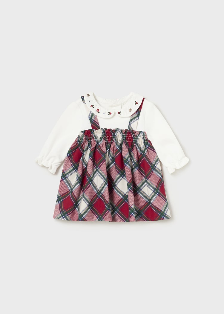 2801 Red Plaid Dress