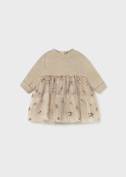 2824 Leopard Star Tulle Dress
