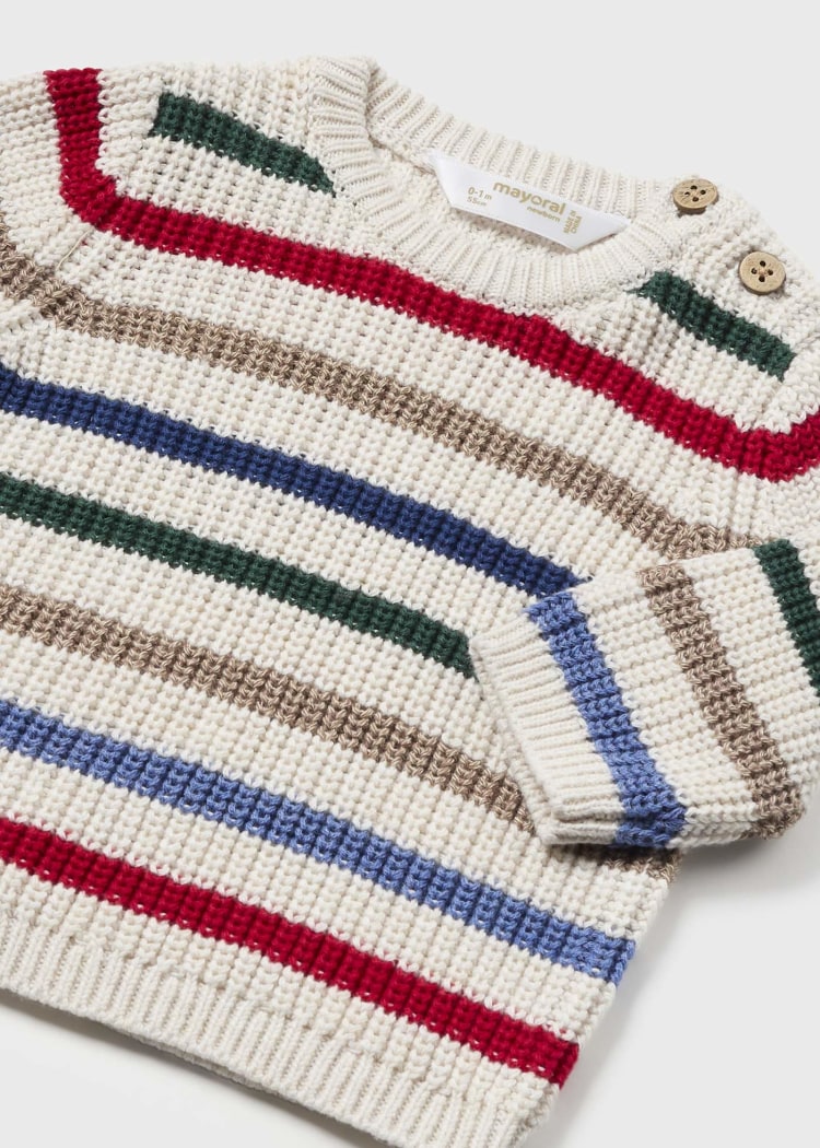 2307 Multicolor Striped Sweater