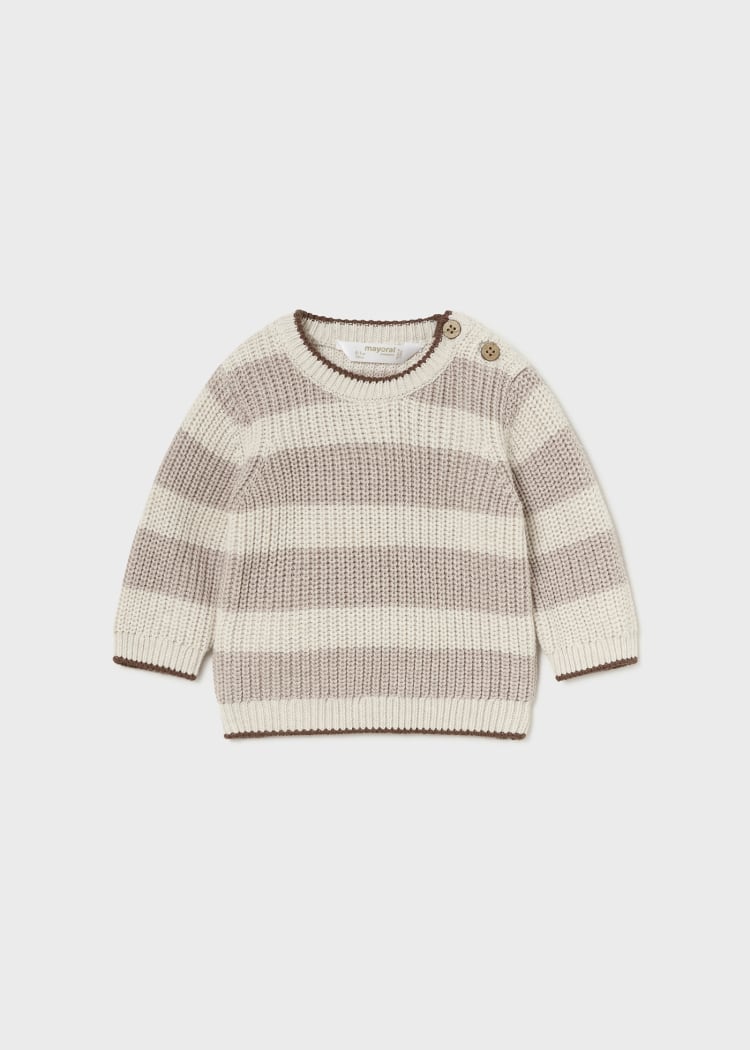 2307 Tiramisu Striped Sweater