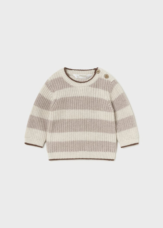 2307 Tiramisu Striped Sweater