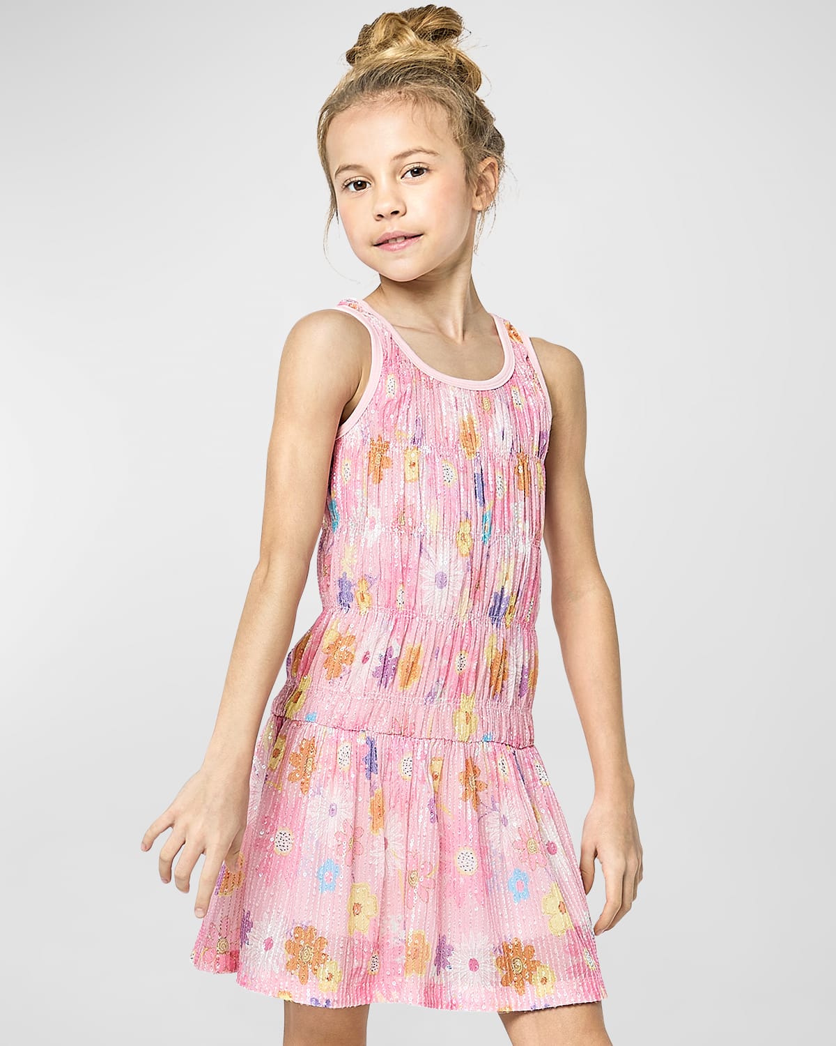 Floral Sequin Dress 7-10