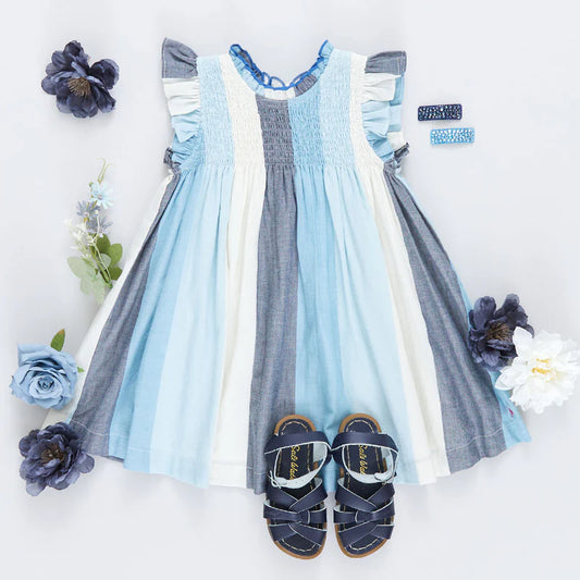 Ocean Stripe Dress 2-6