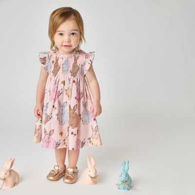 Vintage Bunnies Baby Girls Stevie Dress
