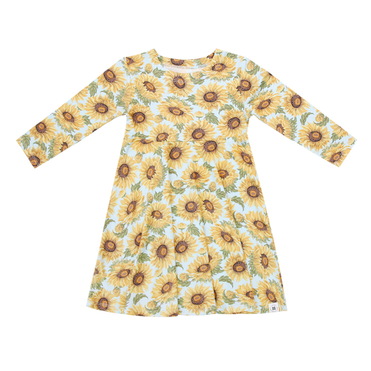 Sammy's Sunflower Swirly Dress