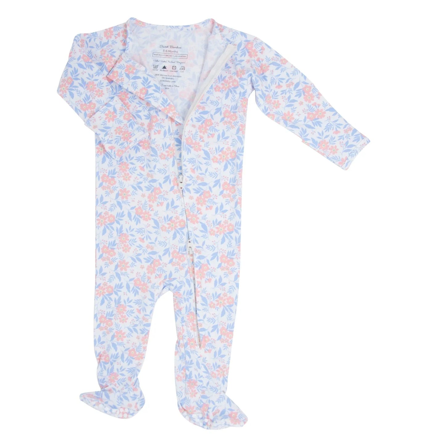 Vintage Flower R Footie