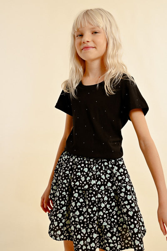 BLK Sprinkled Rhinestones T-Shirt