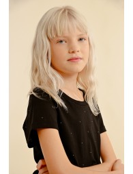 BLK Sprinkled Rhinestones T-Shirt