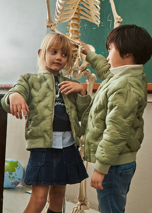 Unisex Pistachio Bomber Jacket