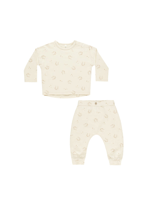 LS tee + Pant set Horseshoes Rylee & Cru