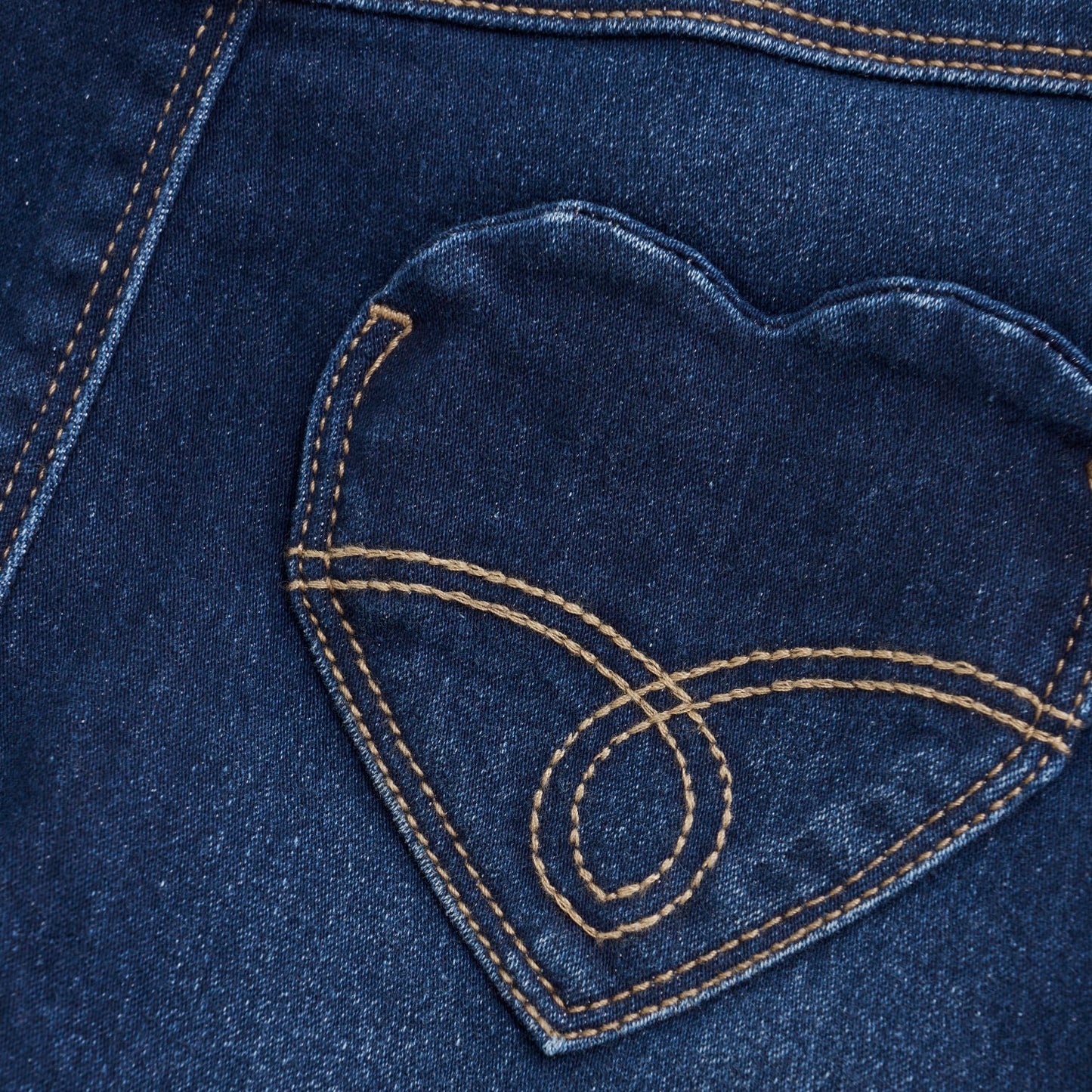 Denim with Heart Pocket