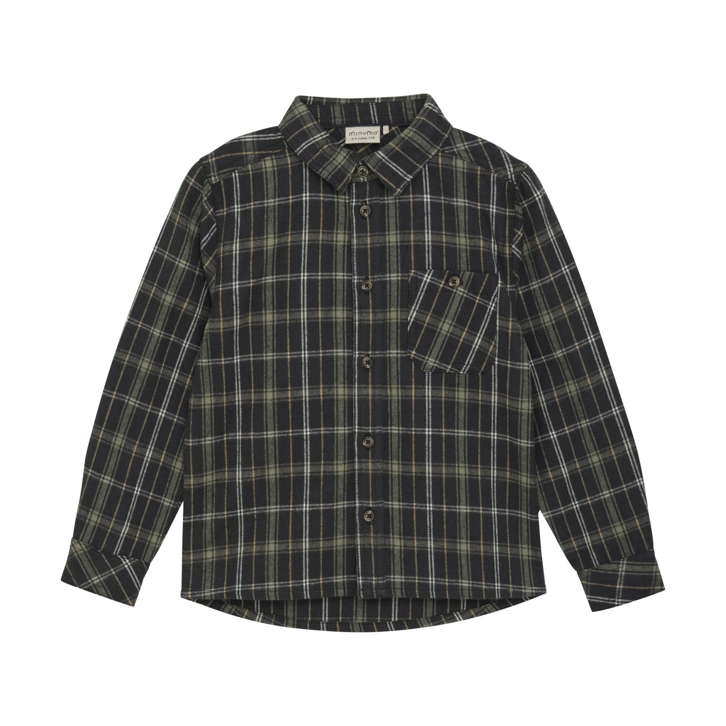 Dark Navy Sage Green Flannel