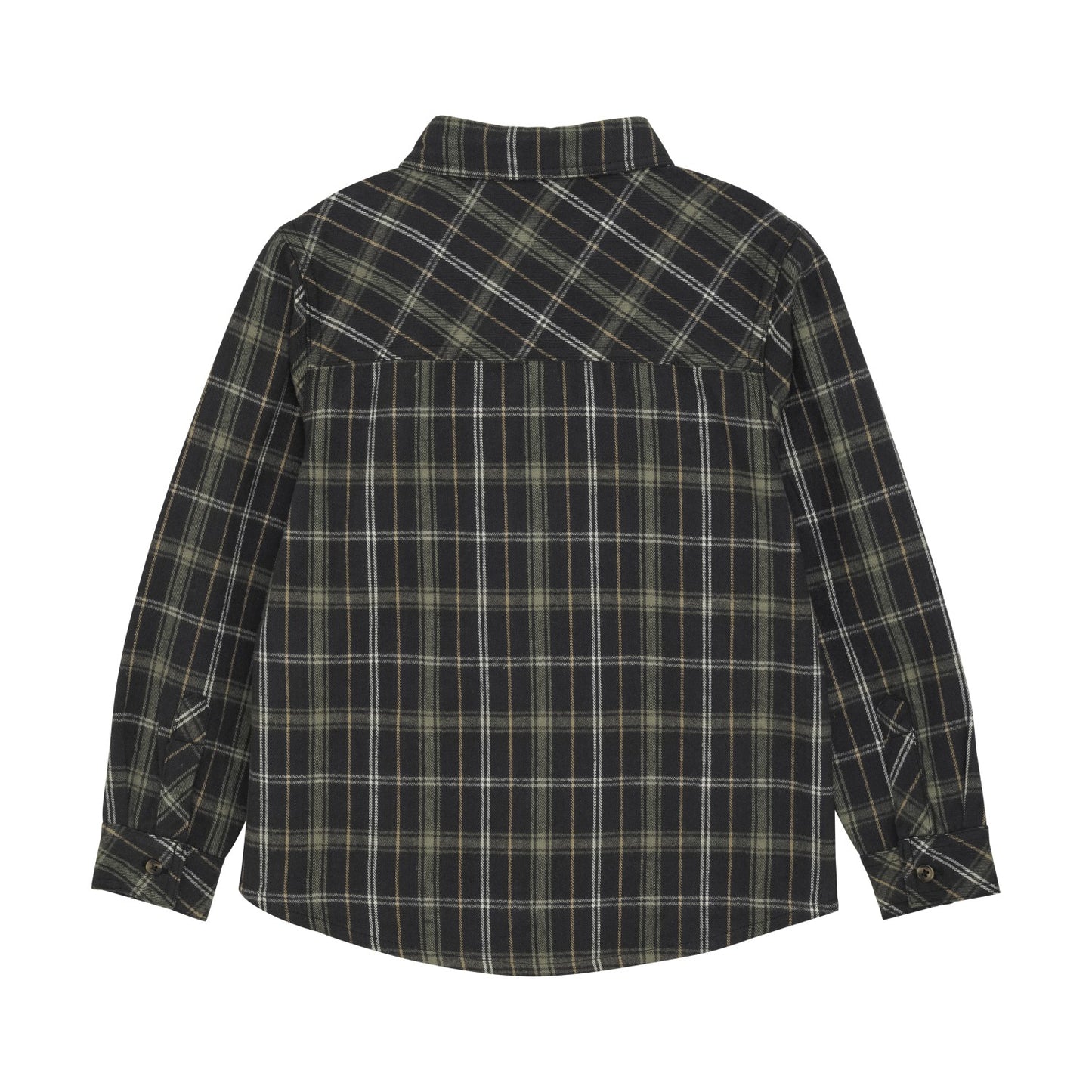 Dark Navy Sage Green Flannel