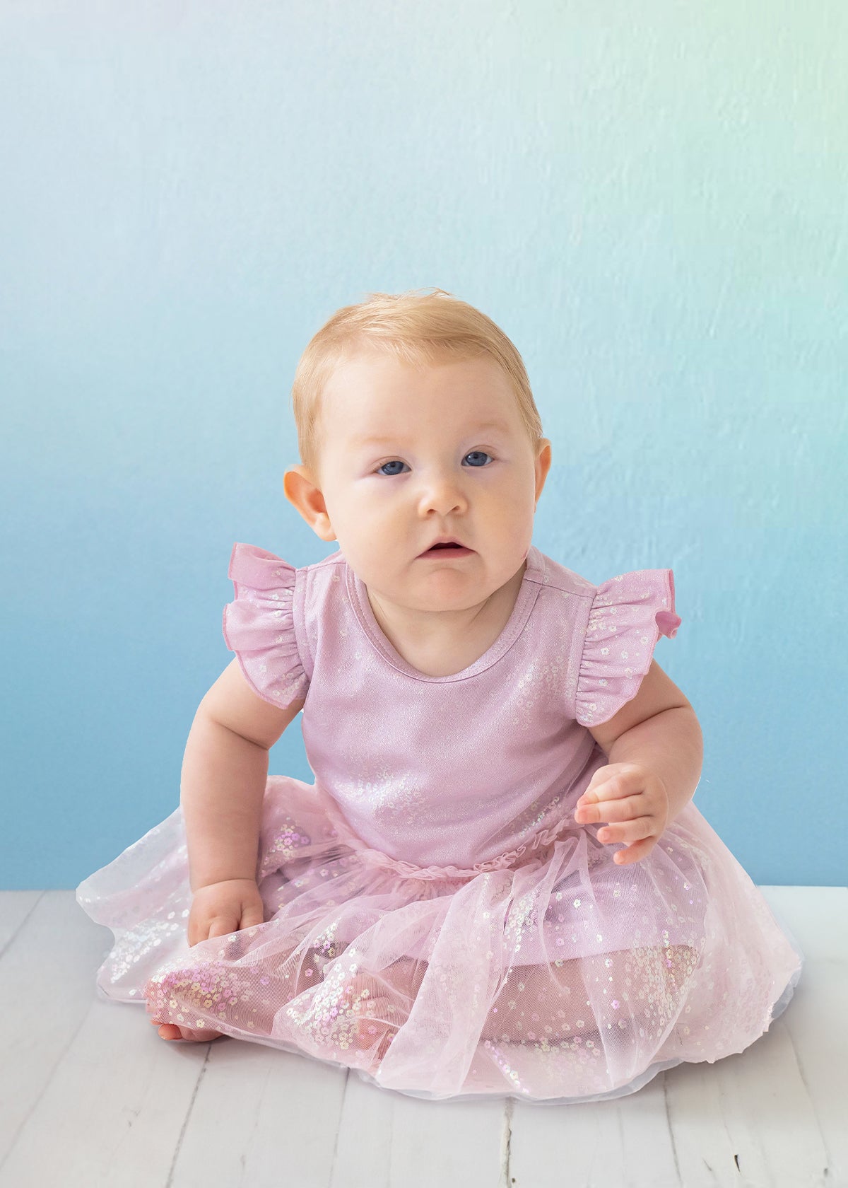 Periwinkle Shimmer Tulle Dress