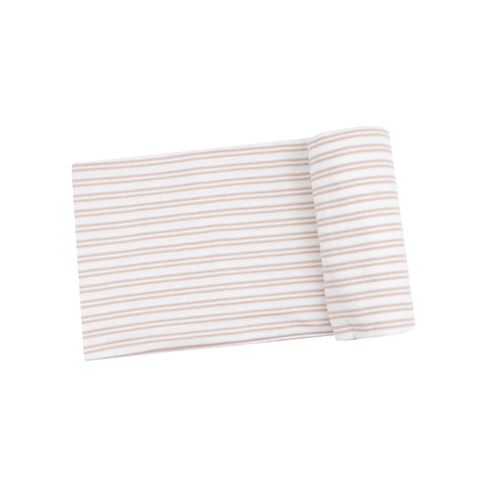 Stripe Oxford Tan Swaddle