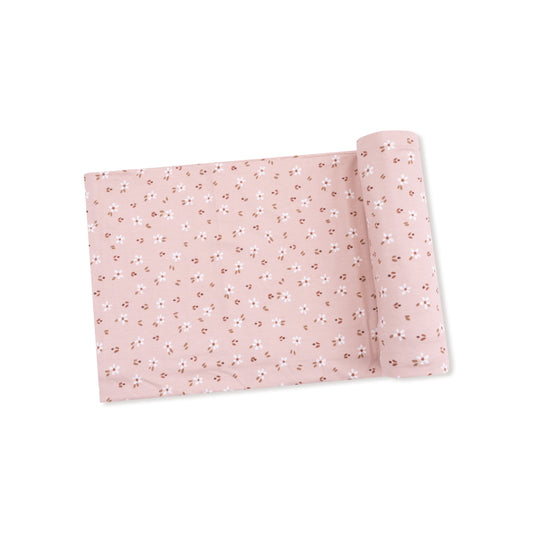 Dusty Rose Carrie Floral Swaddle