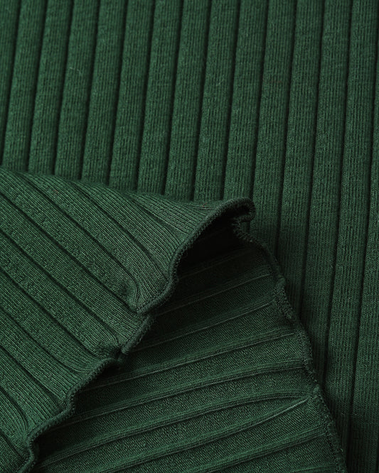 Ribbed Long Sleeve Green