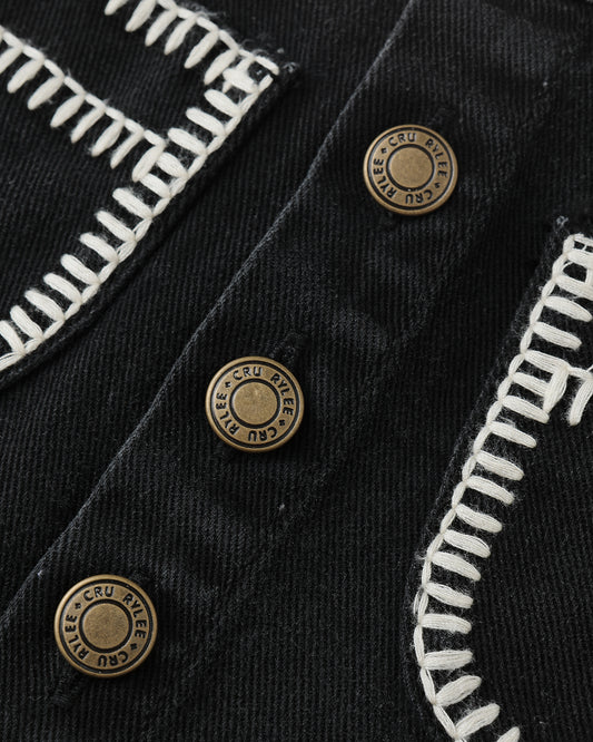 Denver Mini Skirt Washed Black