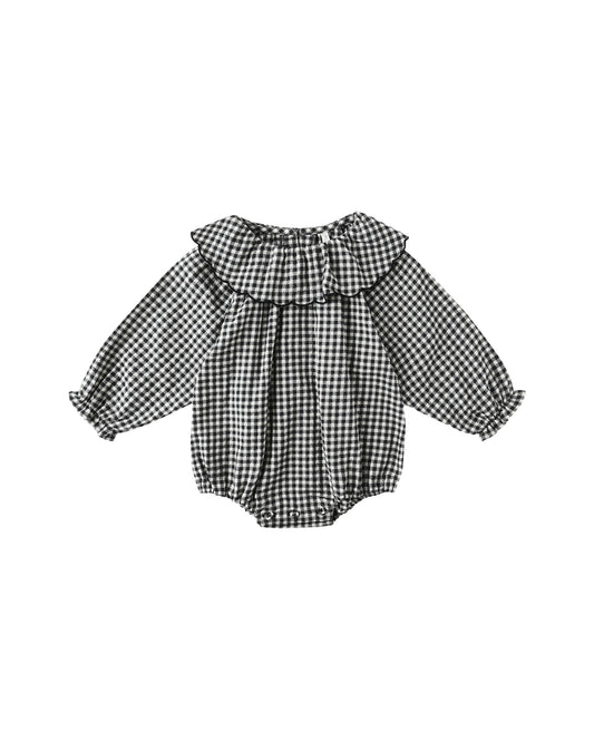 Colette Romper Black Gingham