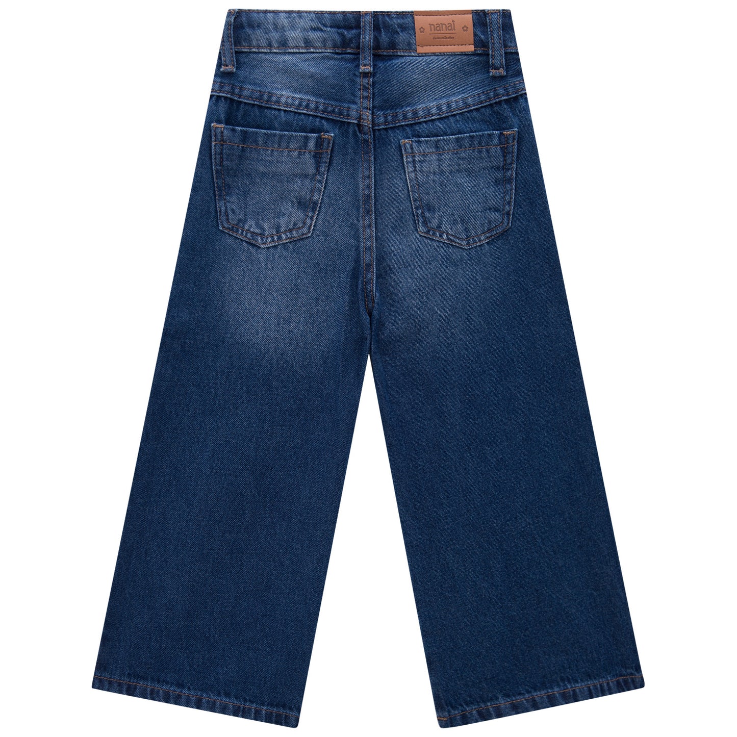 Blue Embroidered Pocket Denim