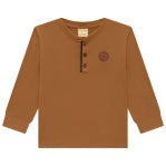 Mango Brown Boys Long-sleeved T-shirt