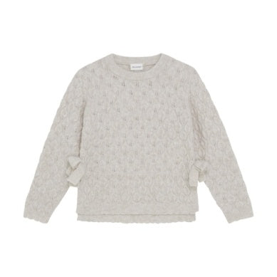 Oatmeal Knit Pullover Sweater