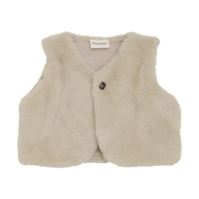 Oatmeal Faux Fur Vest