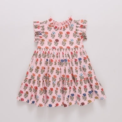 Multi Flower Drop Jennifer Dress