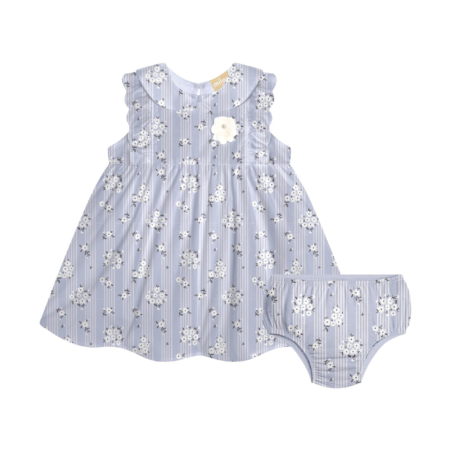 Blue Peter Pan Dress w/ Bloomers