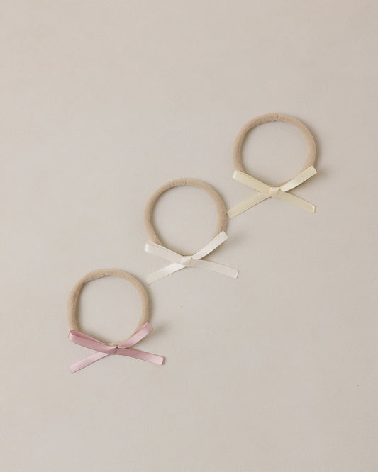 Baby Bow Set Lemon, Natural, Lavender