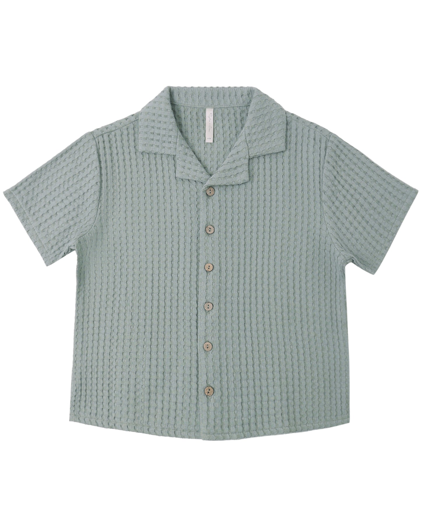 Sea Green Lapel Collar Shirt