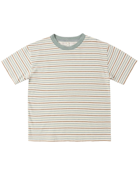 Green Vintage Stripe Relaxed Tee
