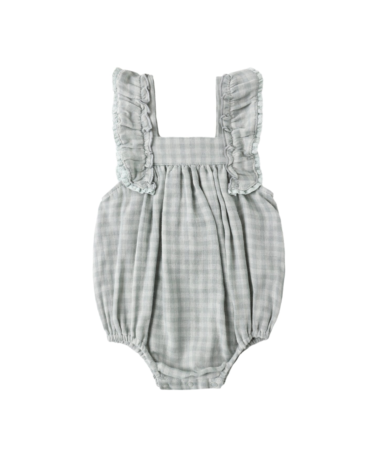 Green Gingham Maya Romper
