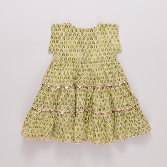 Green Prairie Peachy Dress