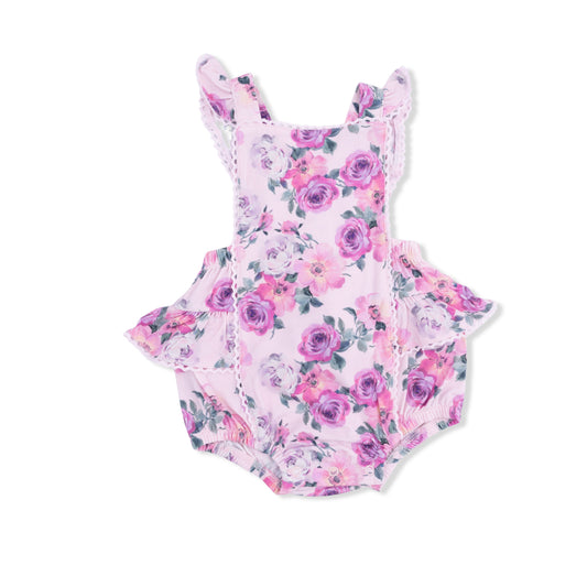 Rose Abundance Ruffle Sunsuit