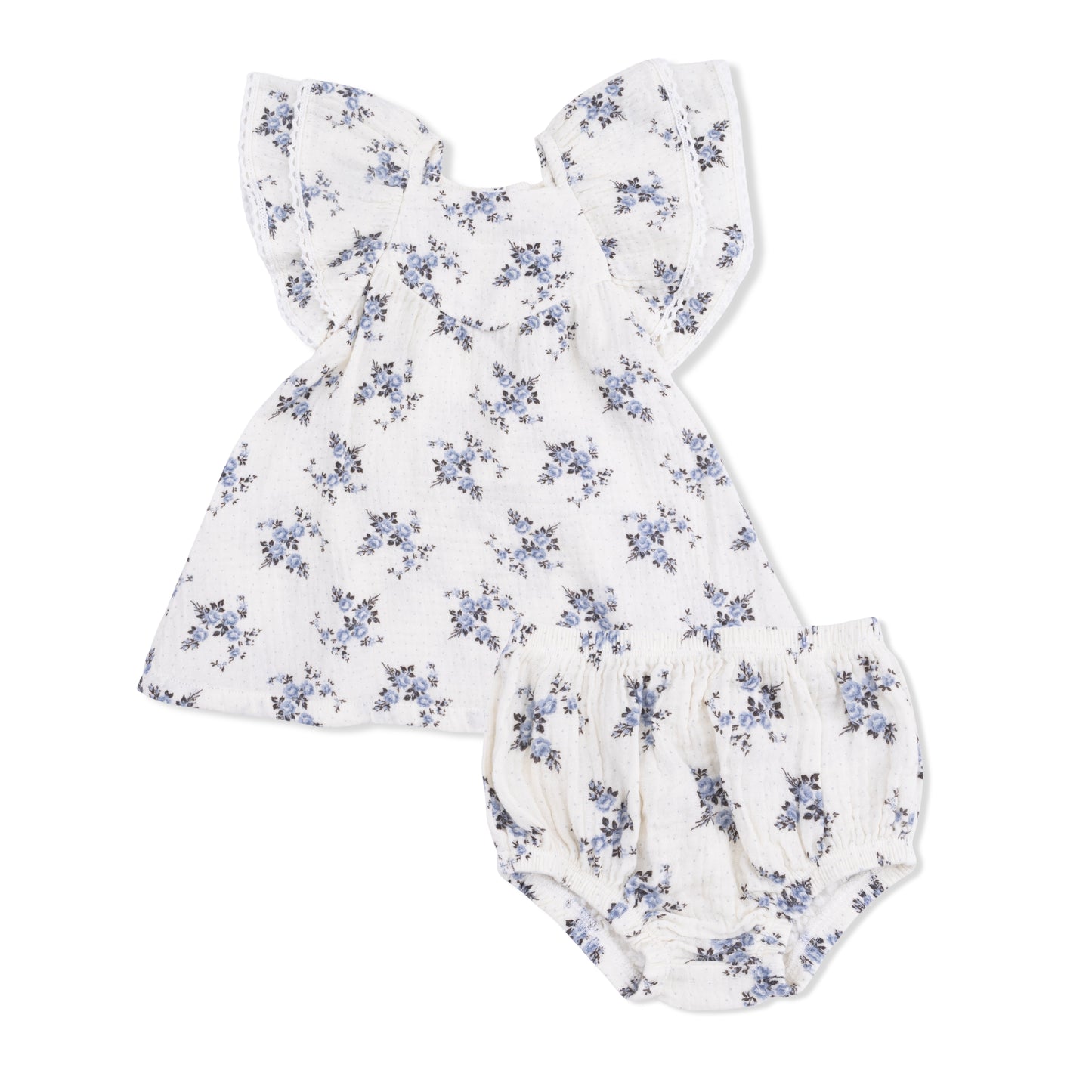 Belle Rosette Dot Dress and Bloomer