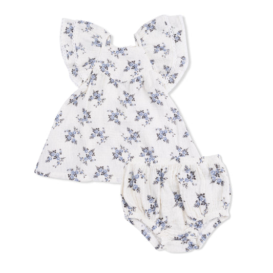 Belle Rosette Dot Dress and Bloomer
