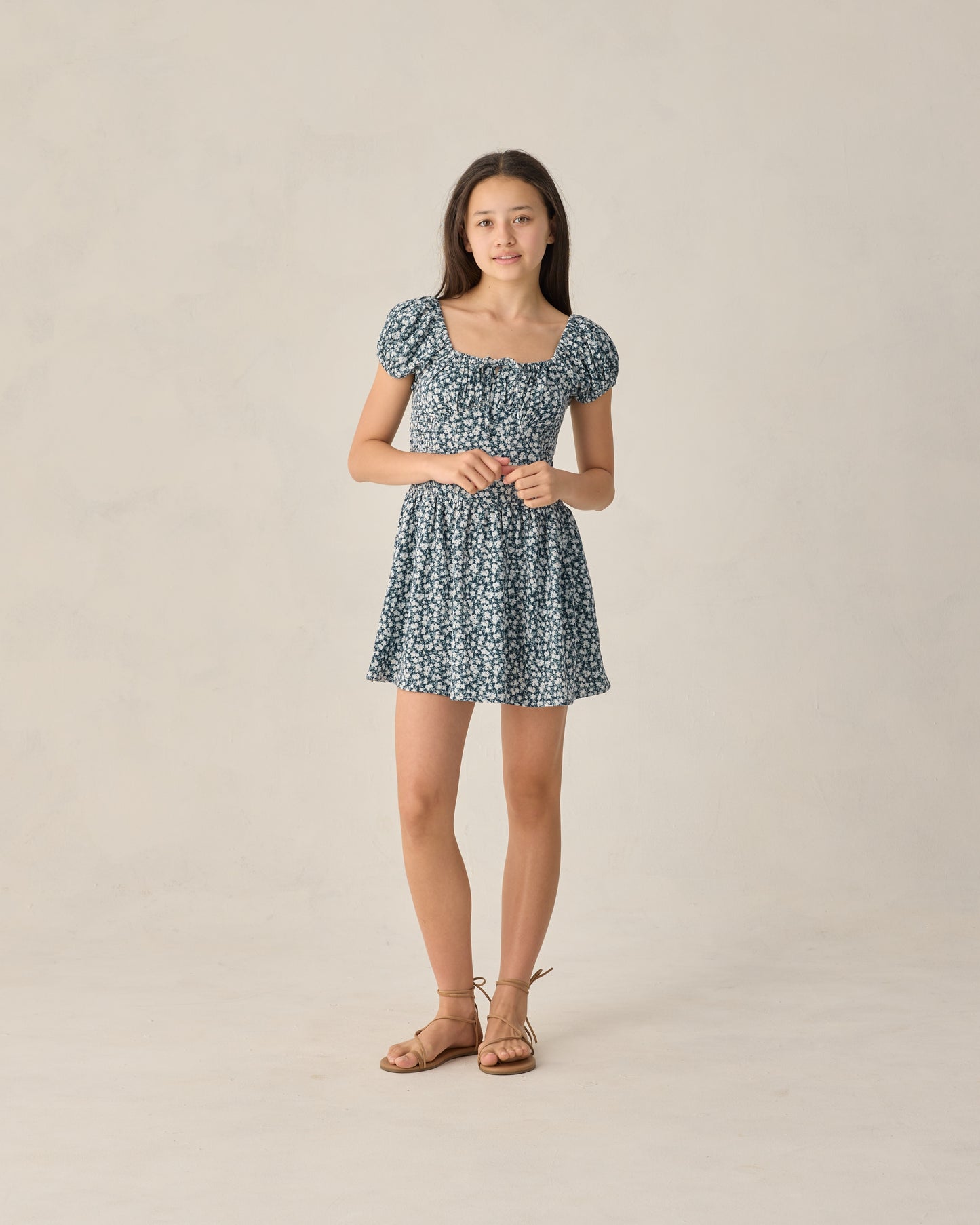 Teen Alex Dress Navy Floral
