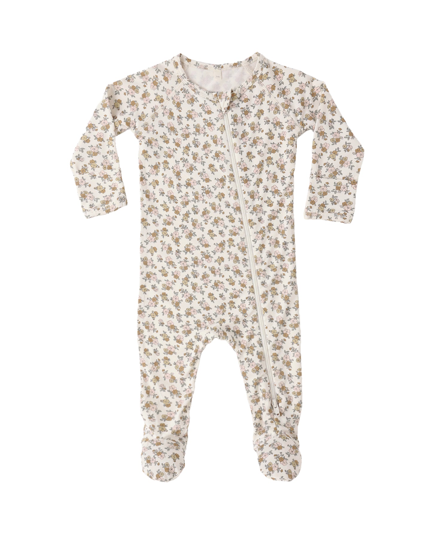 Bamboo Zip Footie Wildflower