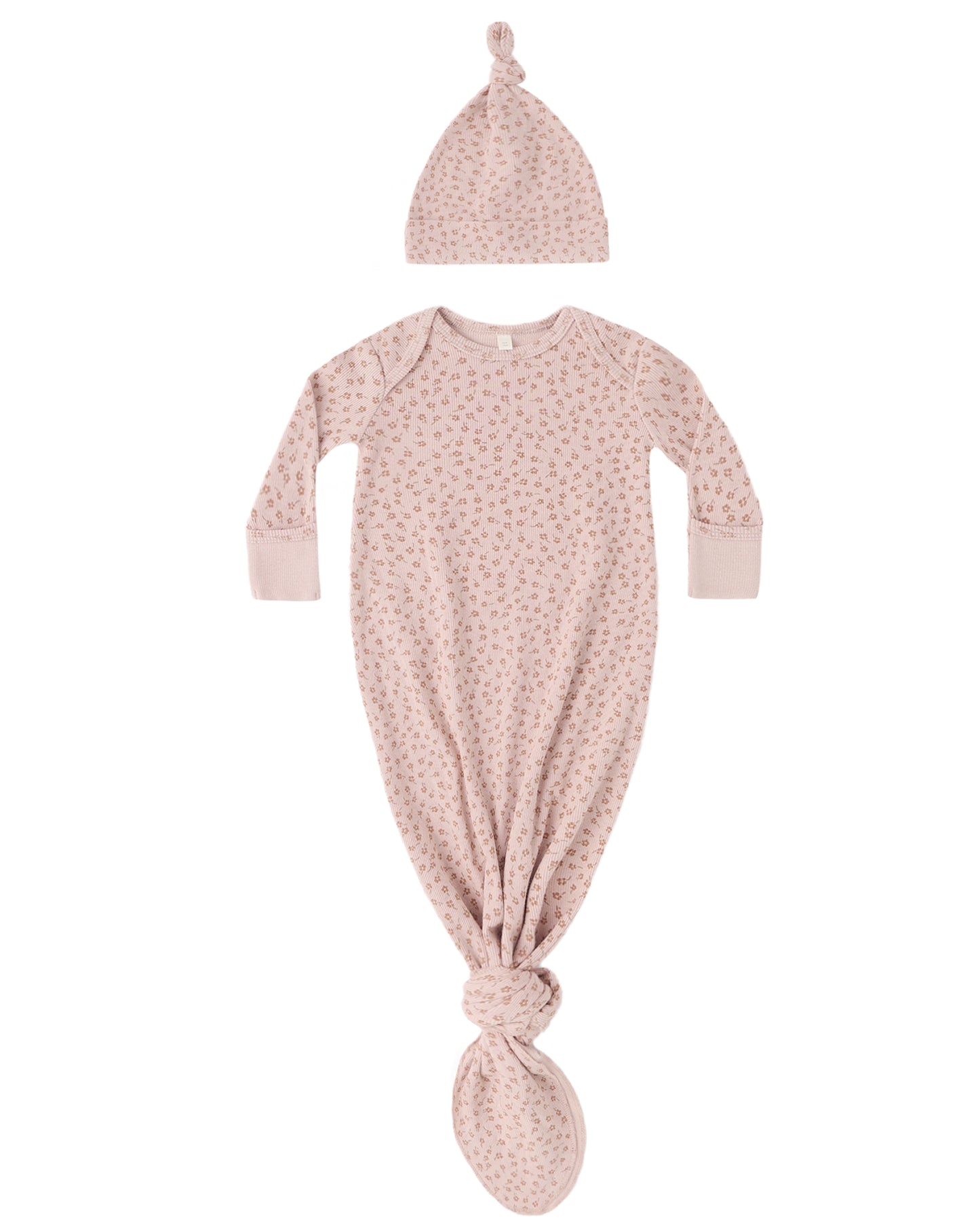 Knotted Baby Gown & Hat Set Posy