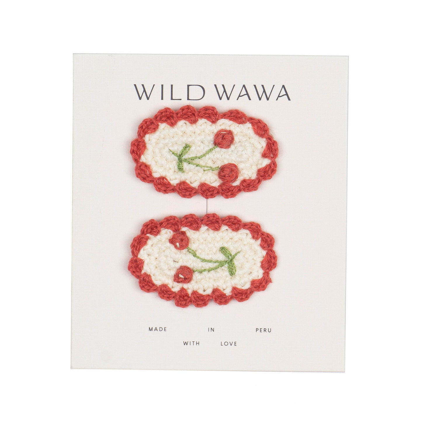 Cherry Crochet Clip Set