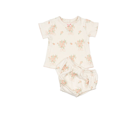 Parfait Pink Pointelle Bloomer Set