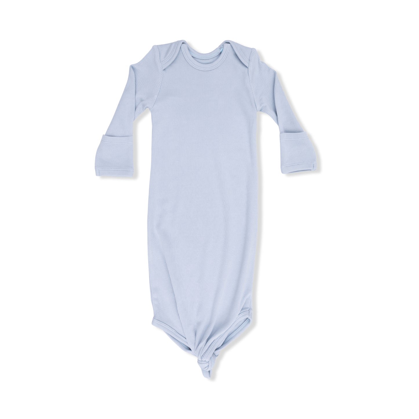 light blue bamboo knotted boy gown 
