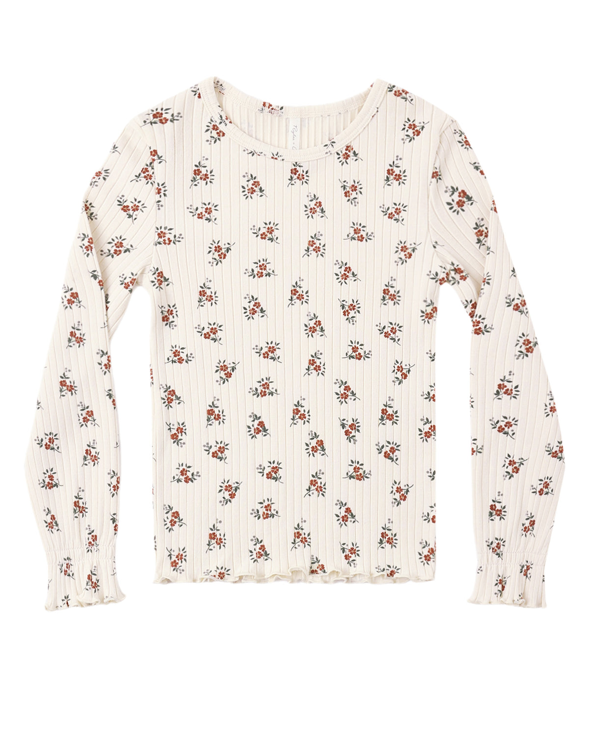 Ribbed Long Sleeve Ruby Bloom