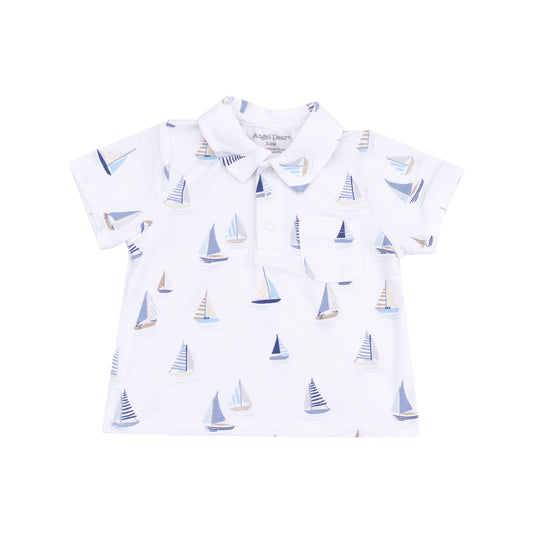 Sailboats Polo Short Set