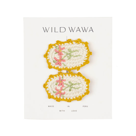 Early Blooms Crochet Clip Set