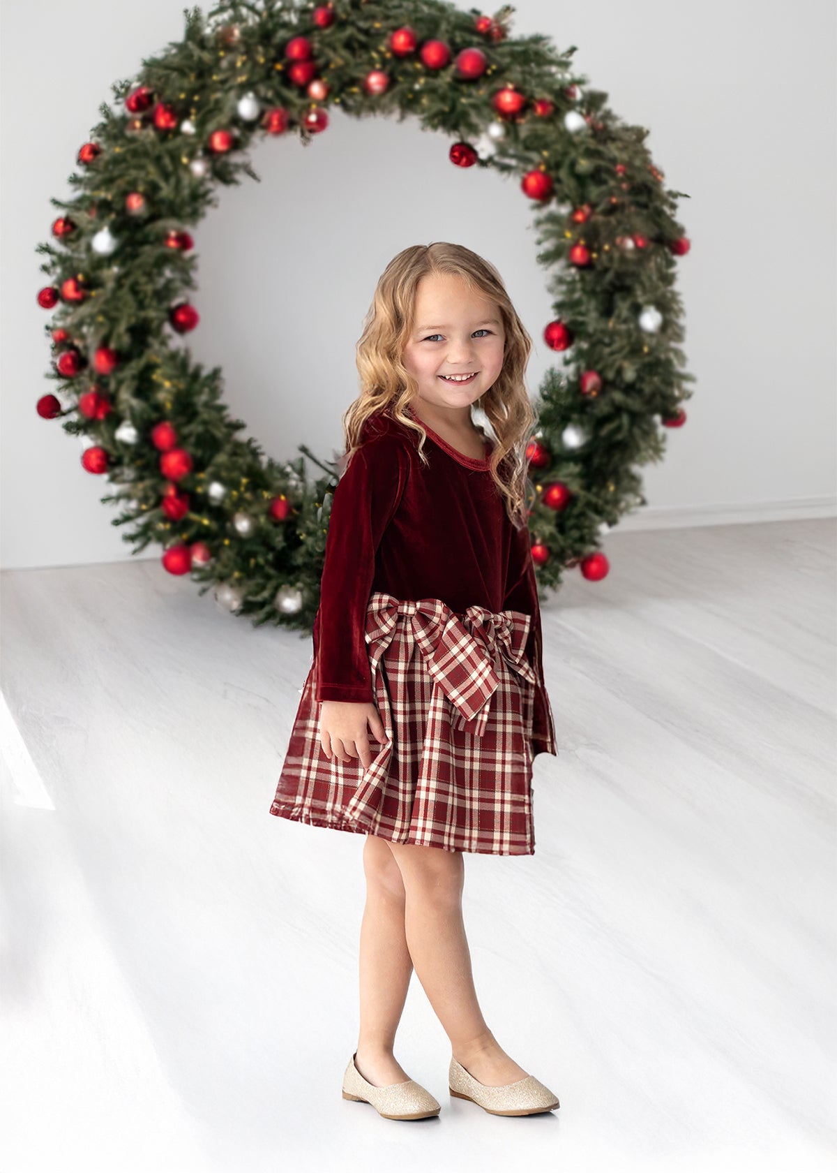 Holiday Red Plaid Dress