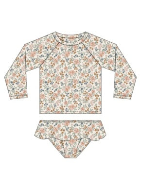 Rashguard Girls Set Flower Feilds
