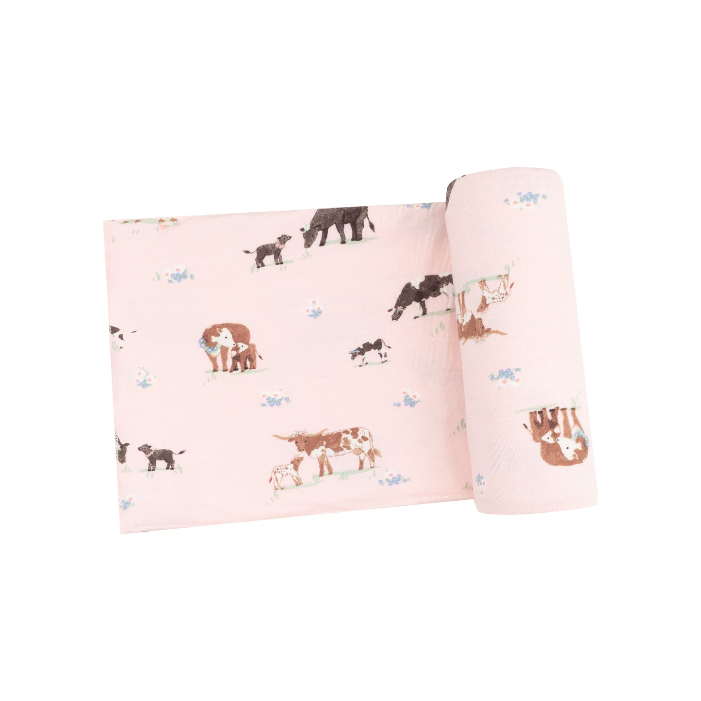Pink Cows Families Swaddle