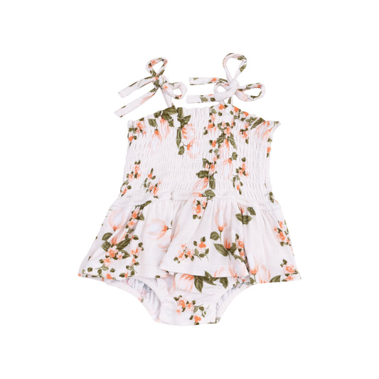 Floating Magnolia Smocked Bubble